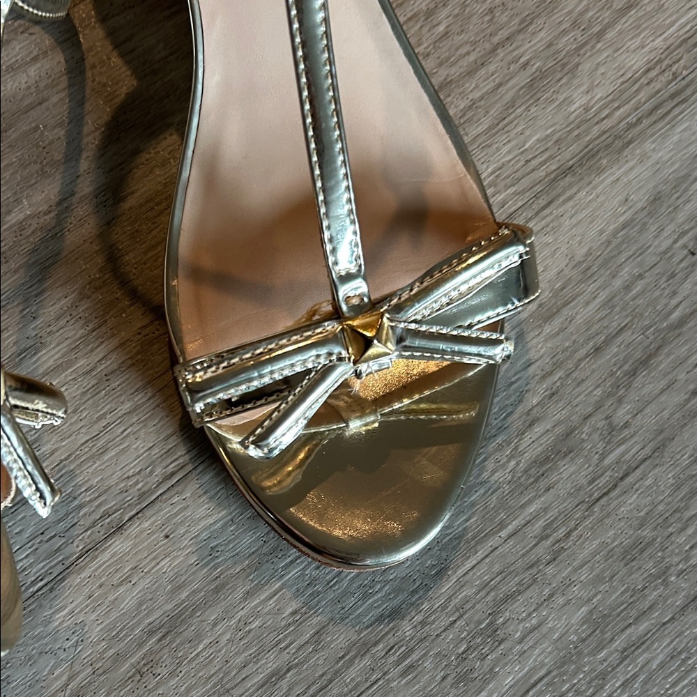 Kate Spade Metallic Gold Sandals - Picture 3 of 9
